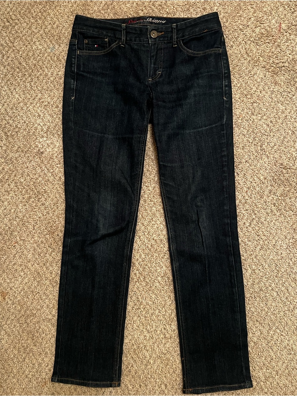 Tommy Hilfiger Men's Slim Straight Jeans - Black Wash